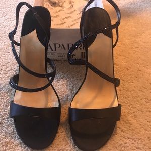 New in box Caparros Navy Blue Evening Sandal Sz 8